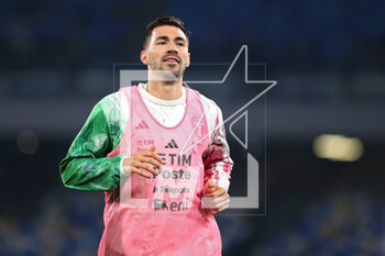 2023-03-23 - Alessio Romagnoli of Italy warming up at the end of the UEFA Euro 2024, European Qualifiers, Group C football match between Italy and England on March 23, 2023 at Stadio Diego Armando Maradona in Naples, Italy - FOOTBALL - EURO 2024 - QUALIFYING - ITALY V ENGLAND - UEFA EUROPEAN - SOCCER