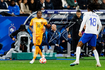 2023-03-24 - Tyrell Malacia of the Netherlands during the UEFA Euro 2024, European Qualifiers, Group B football match between France and Netherlands on March 24, 2023 at Stade de France in Saint-Denis near Paris, France - FOOTBALL - EURO 2024 - QUALIFYING - FRANCE V NETHERLANDS - UEFA EUROPEAN - SOCCER