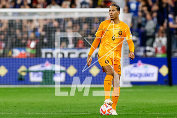 2023-03-24 - Virgil van Dijk of the Netherlands during the UEFA Euro 2024, European Qualifiers, Group B football match between France and Netherlands on March 24, 2023 at Stade de France in Saint-Denis near Paris, France - FOOTBALL - EURO 2024 - QUALIFYING - FRANCE V NETHERLANDS - UEFA EUROPEAN - SOCCER