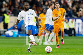 2023-03-24 - Dayot Upamecano of France during the UEFA Euro 2024, European Qualifiers, Group B football match between France and Netherlands on March 24, 2023 at Stade de France in Saint-Denis near Paris, France - FOOTBALL - EURO 2024 - QUALIFYING - FRANCE V NETHERLANDS - UEFA EUROPEAN - SOCCER