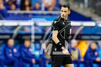 2023-03-24 - Referee Maurizio Mariani during the UEFA Euro 2024, European Qualifiers, Group B football match between France and Netherlands on March 24, 2023 at Stade de France in Saint-Denis near Paris, France - FOOTBALL - EURO 2024 - QUALIFYING - FRANCE V NETHERLANDS - UEFA EUROPEAN - SOCCER