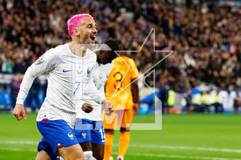 2023-03-24 - Antoine Griezmann of France celebrates after scoring his sides first goal during the UEFA Euro 2024, European Qualifiers, Group B football match between France and Netherlands on March 24, 2023 at Stade de France in Saint-Denis near Paris, France - FOOTBALL - EURO 2024 - QUALIFYING - FRANCE V NETHERLANDS - UEFA EUROPEAN - SOCCER