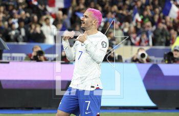 2023-03-25 - Antoine Griezmann of France celebrates his goal during the UEFA Euro 2024, European Qualifiers, Group B football match between France and Netherlands on March 24, 2023 at Stade de France in Saint-Denis near Paris, France - FOOTBALL - EURO 2024 - QUALIFYING - FRANCE V NETHERLANDS - UEFA EUROPEAN - SOCCER