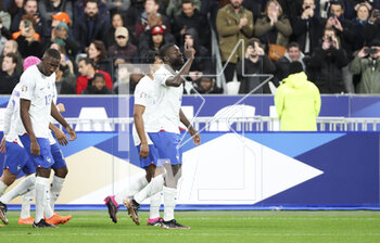 2023-03-25 - Dayot Upamecano of France celebrates his goal during the UEFA Euro 2024, European Qualifiers, Group B football match between France and Netherlands on March 24, 2023 at Stade de France in Saint-Denis near Paris, France - FOOTBALL - EURO 2024 - QUALIFYING - FRANCE V NETHERLANDS - UEFA EUROPEAN - SOCCER