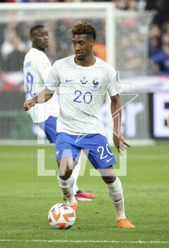 2023-03-25 - Kingsley Coman of France during the UEFA Euro 2024, European Qualifiers, Group B football match between France and Netherlands on March 24, 2023 at Stade de France in Saint-Denis near Paris, France - FOOTBALL - EURO 2024 - QUALIFYING - FRANCE V NETHERLANDS - UEFA EUROPEAN - SOCCER