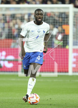 2023-03-25 - Dayot Upamecano of France during the UEFA Euro 2024, European Qualifiers, Group B football match between France and Netherlands on March 24, 2023 at Stade de France in Saint-Denis near Paris, France - FOOTBALL - EURO 2024 - QUALIFYING - FRANCE V NETHERLANDS - UEFA EUROPEAN - SOCCER