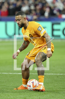 2023-03-25 - Memphis Depay of Netherlands during the UEFA Euro 2024, European Qualifiers, Group B football match between France and Netherlands on March 24, 2023 at Stade de France in Saint-Denis near Paris, France - FOOTBALL - EURO 2024 - QUALIFYING - FRANCE V NETHERLANDS - UEFA EUROPEAN - SOCCER