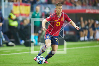 2023-03-25 - Dani Olmo of Spain during the UEFA EURO 2024, European Qualifiers group A football match between Spain and Norway on March 25, 2023 at La Rosaleda Stadium in Malaga, Spain - FOOTBALL - EURO 2024 - QUALIFYING - SPAIN V NORWAY - UEFA EUROPEAN - SOCCER
