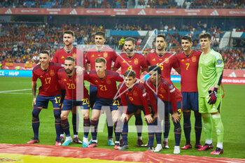 2023-03-25 - Team of Spain during the UEFA EURO 2024, European Qualifiers group A football match between Spain and Norway on March 25, 2023 at La Rosaleda Stadium in Malaga, Spain - FOOTBALL - EURO 2024 - QUALIFYING - SPAIN V NORWAY - UEFA EUROPEAN - SOCCER