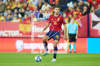 2023-03-25 - Rodri of Spain during the UEFA EURO 2024, European Qualifiers group A football match between Spain and Norway on March 25, 2023 at La Rosaleda Stadium in Malaga, Spain - FOOTBALL - EURO 2024 - QUALIFYING - SPAIN V NORWAY - UEFA EUROPEAN - SOCCER
