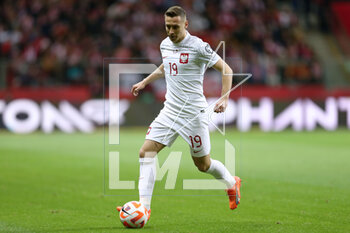 2023-03-27 - Przemyslaw Frankowsk of Polandi during the UEFA Euro 2024, European Qualifiers, Group E football match between Poland and Albania on March 27, 2023 at PGE Narodowy in Warsaw, Poland - FOOTBALL - EURO 2024 - QUALIFYING - POLAND V ALBANIA - UEFA EUROPEAN - SOCCER