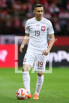 2023-03-27 - Przemyslaw Frankowski of Poland during the UEFA Euro 2024, European Qualifiers, Group E football match between Poland and Albania on March 27, 2023 at PGE Narodowy in Warsaw, Poland - FOOTBALL - EURO 2024 - QUALIFYING - POLAND V ALBANIA - UEFA EUROPEAN - SOCCER