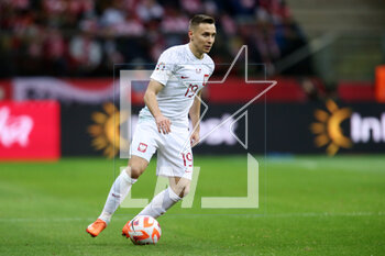 2023-03-27 - Przemyslaw Frankowski of Poland during the UEFA Euro 2024, European Qualifiers, Group E football match between Poland and Albania on March 27, 2023 at PGE Narodowy in Warsaw, Poland - FOOTBALL - EURO 2024 - QUALIFYING - POLAND V ALBANIA - UEFA EUROPEAN - SOCCER