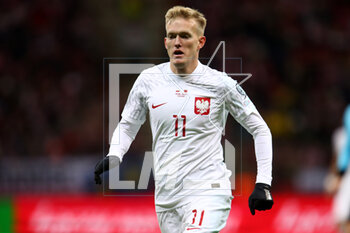 2023-03-27 - Karol Swiderski of Poland during the UEFA Euro 2024, European Qualifiers, Group E football match between Poland and Albania on March 27, 2023 at PGE Narodowy in Warsaw, Poland - FOOTBALL - EURO 2024 - QUALIFYING - POLAND V ALBANIA - UEFA EUROPEAN - SOCCER