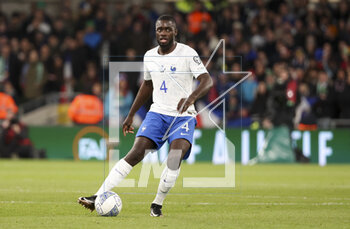 2023-03-27 - Dayot Upamecano of France during the UEFA Euro 2024, European Qualifiers, Group B football match between Republic of Ireland and France on March 27, 2023 at Dublin Arena in Dublin, Republic of Ireland - FOOTBALL - EURO 2024 - QUALIFYING - REPUBLIC OF IRELAND V FRANCE - UEFA EUROPEAN - SOCCER
