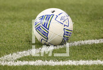 2023-03-27 - Umbro matchball during the UEFA Euro 2024, European Qualifiers, Group B football match between Republic of Ireland and France on March 27, 2023 at Dublin Arena in Dublin, Republic of Ireland - FOOTBALL - EURO 2024 - QUALIFYING - REPUBLIC OF IRELAND V FRANCE - UEFA EUROPEAN - SOCCER