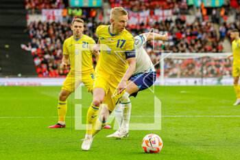 2023-03-28 - Ukraine defender Oleksandr Zinchenko during the UEFA Euro 2024, European Qualifiers football match between England and Ukraine on 26 March 2023 at Wembley Stadium in London, England - FOOTBALL - EURO 2024 - QUALIFYING - ENGLAND V UKRAINE - UEFA EUROPEAN - SOCCER