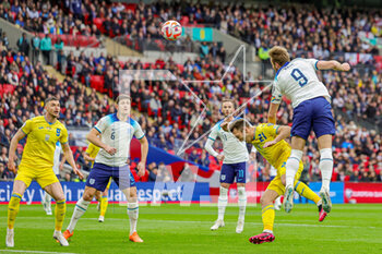 2023-03-28 - England forward Harry Kane (9) during the UEFA Euro 2024, European Qualifiers football match between England and Ukraine on 26 March 2023 at Wembley Stadium in London, England - FOOTBALL - EURO 2024 - QUALIFYING - ENGLAND V UKRAINE - UEFA EUROPEAN - SOCCER