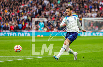 2023-03-28 - England defender Ben Chilwell during the UEFA Euro 2024, European Qualifiers football match between England and Ukraine on 26 March 2023 at Wembley Stadium in London, England - FOOTBALL - EURO 2024 - QUALIFYING - ENGLAND V UKRAINE - UEFA EUROPEAN - SOCCER