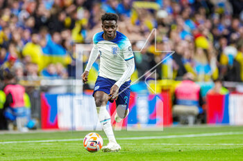 2023-03-28 - England midfielder Bukayo Saka during the UEFA Euro 2024, European Qualifiers football match between England and Ukraine on 26 March 2023 at Wembley Stadium in London, England - FOOTBALL - EURO 2024 - QUALIFYING - ENGLAND V UKRAINE - UEFA EUROPEAN - SOCCER