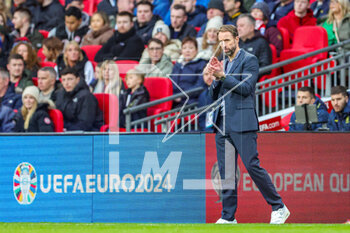 2023-03-28 - England Manager Gareth Southgate during the UEFA Euro 2024, European Qualifiers football match between England and Ukraine on 26 March 2023 at Wembley Stadium in London, England - FOOTBALL - EURO 2024 - QUALIFYING - ENGLAND V UKRAINE - UEFA EUROPEAN - SOCCER