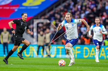 2023-03-28 - England forward Harry Kane during the UEFA Euro 2024, European Qualifiers football match between England and Ukraine on 26 March 2023 at Wembley Stadium in London, England - FOOTBALL - EURO 2024 - QUALIFYING - ENGLAND V UKRAINE - UEFA EUROPEAN - SOCCER