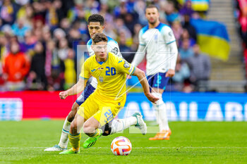 2023-03-28 - Ukraine midfielder Georgiy Sudakov during the UEFA Euro 2024, European Qualifiers football match between England and Ukraine on 26 March 2023 at Wembley Stadium in London, England - FOOTBALL - EURO 2024 - QUALIFYING - ENGLAND V UKRAINE - UEFA EUROPEAN - SOCCER