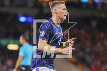 2023-03-28 - Scott McTominay of Scotland celebrates a goal during the UEFA Euro 2024, European Qualifiers, Group A football match between Scotland and Spain on March 28, 2023 at Hampden Park in Glasgow, Scotland - FOOTBALL - EURO 2024 - QUALIFYING - SCOTLAND V SPAIN - UEFA EUROPEAN - SOCCER