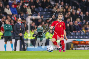 2023-03-28 - Jose Gaya of Spain during the UEFA Euro 2024, European Qualifiers, Group A football match between Scotland and Spain on March 28, 2023 at Hampden Park in Glasgow, Scotland - FOOTBALL - EURO 2024 - QUALIFYING - SCOTLAND V SPAIN - UEFA EUROPEAN - SOCCER