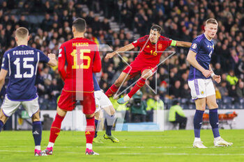 2023-03-28 - Rodri of Spain during the UEFA Euro 2024, European Qualifiers, Group A football match between Scotland and Spain on March 28, 2023 at Hampden Park in Glasgow, Scotland - FOOTBALL - EURO 2024 - QUALIFYING - SCOTLAND V SPAIN - UEFA EUROPEAN - SOCCER