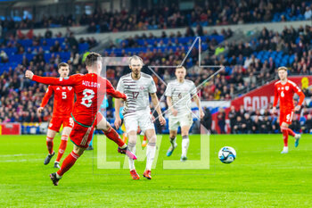2023-03-28 - Wales' midfielder Harry Wilson during the UEFA Euro 2024, European Qualifiers football match between Wales and Latvia on 28 March 2023 at the Cardiff City Stadium in Cardiff, Wales - FOOTBALL - EURO 2024 - QUALIFYING - WALES V LATVIA - UEFA EUROPEAN - SOCCER