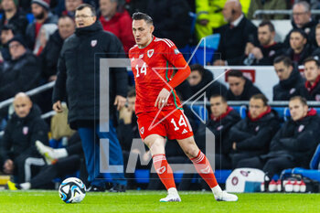 2023-03-28 - Wales' defender Connor Roberts during the UEFA Euro 2024, European Qualifiers football match between Wales and Latvia on 28 March 2023 at the Cardiff City Stadium in Cardiff, Wales - FOOTBALL - EURO 2024 - QUALIFYING - WALES V LATVIA - UEFA EUROPEAN - SOCCER
