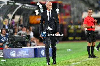 2023-06-22 - Paolo Nicolato head coach of Italy U21 during the first qualifying round UEFA European Under-21 Championship 2023 soccer match Italy U21 vs. France U21 at the Cluj Arena stadium in Cluj Napoca, Romania, 22nd of June 2023 - UNDER 21 MEN - FRANCE VS ITALY - UEFA EUROPEAN - SOCCER