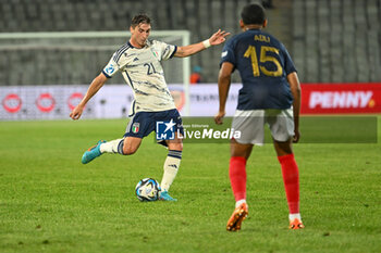 2023-06-22 - Italy U21’s Fabio Miretti during the first qualifying round UEFA European Under-21 Championship 2023 soccer match Italy U21 vs. France U21 at the Cluj Arena stadium in Cluj Napoca, Romania, 22nd of June 2023 - UNDER 21 MEN - FRANCE VS ITALY - UEFA EUROPEAN - SOCCER