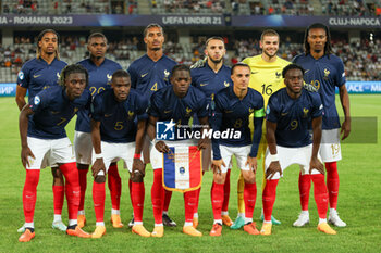 2023-06-22 - France U21 for team photo lined up during the first qualifying round UEFA European Under-21 Championship 2023 soccer match Italy U21 vs. France U21 at the Cluj Arena stadium in Cluj Napoca, Romania, 22nd of June 2023 - UNDER 21 MEN - FRANCE VS ITALY - UEFA EUROPEAN - SOCCER