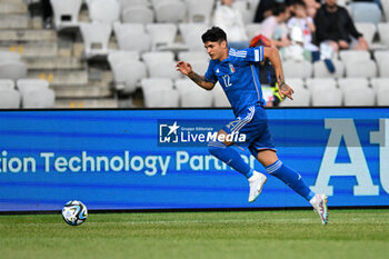 2023-06-25 - Italy U21’s Raoul Bellanova during the first qualifying round UEFA European Under-21 Championship 2023 soccer match Italy U21 vs. Swiss U21 at the Cluj Arena stadium in Cluj Napoca, Romania, 25nd of June 2023 - UNDER 21 MEN - SWITZERLAND VS ITALY - UEFA EUROPEAN - SOCCER