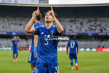 2023-06-25 - Happiness of Italy U21’s Fabiano Parisi during the first qualifying round UEFA European Under-21 Championship 2023 soccer match Italy U21 vs. Swiss U21 at the Cluj Arena stadium in Cluj Napoca, Romania, 25nd of June 2023 - UNDER 21 MEN - SWITZERLAND VS ITALY - UEFA EUROPEAN - SOCCER
