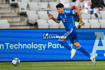 2023-06-25 - Italy U21’s Raoul Bellanova during the first qualifying round UEFA European Under-21 Championship 2023 soccer match Italy U21 vs. Swiss U21 at the Cluj Arena stadium in Cluj Napoca, Romania, 25nd of June 2023 - UNDER 21 MEN - SWITZERLAND VS ITALY - UEFA EUROPEAN - SOCCER