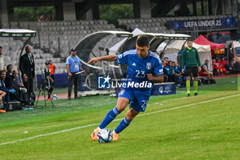 2023-06-25 - dItaly U21’s Nicolo Cambiaghi during the first qualifying round UEFA European Under-21 Championship 2023 soccer match Italy U21 vs. Swiss U21 at the Cluj Arena stadium in Cluj Napoca, Romania, 25nd of June 2023 - UNDER 21 MEN - SWITZERLAND VS ITALY - UEFA EUROPEAN - SOCCER