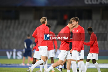 2023-06-28 - Norway U21 during the warmup for UEFA European Under-21 Championship 2023 soccer match Italy U21 vs. Norway U21 at the Cluj Arena stadium in Cluj Napoca, Romania, 28nd of June 2023 - UNDER 21 MEN - ITALY VS NORWAY - UEFA EUROPEAN - SOCCER