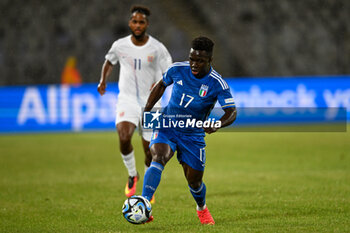 2023-06-28 - Italy U21’s Wilfried Gnonto during the third qualifying round UEFA European Under-21 Championship 2023 soccer match Italy U21 vs. Norway U21 at the Cluj Arena stadium in Cluj Napoca, Romania, 28nd of June 2023 - UNDER 21 MEN - ITALY VS NORWAY - UEFA EUROPEAN - SOCCER