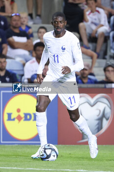 2023-06-16 - Ousmane Dembele of France during the UEFA Euro 2024, European Qualifiers, Group B, football match between Gibraltar and France on June 16, 2023 at Estadio Algarve in Faro, Portugal - FOOTBALL - EURO 2024 - QUALIFYING - GIBRALTAR V FRANCE - UEFA EUROPEAN - SOCCER