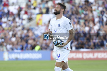 2023-06-16 - Olivier Giroud of France celebrates his goal during the UEFA Euro 2024, European Qualifiers, Group B, football match between Gibraltar and France on June 16, 2023 at Estadio Algarve in Faro, Portugal - FOOTBALL - EURO 2024 - QUALIFYING - GIBRALTAR V FRANCE - UEFA EUROPEAN - SOCCER