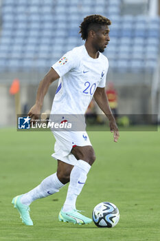 2023-06-16 - Kingsley Coman of France during the UEFA Euro 2024, European Qualifiers, Group B, football match between Gibraltar and France on June 16, 2023 at Estadio Algarve in Faro, Portugal - FOOTBALL - EURO 2024 - QUALIFYING - GIBRALTAR V FRANCE - UEFA EUROPEAN - SOCCER