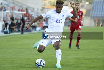 2023-06-16 - Kingsley Coman of France during the UEFA Euro 2024, European Qualifiers, Group B, football match between Gibraltar and France on June 16, 2023 at Estadio Algarve in Faro, Portugal - FOOTBALL - EURO 2024 - QUALIFYING - GIBRALTAR V FRANCE - UEFA EUROPEAN - SOCCER