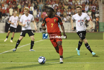 2023-06-17 - Jeremy Doku of Belgium during the UEFA Euro 2024, European Qualifiers, Group F, football match between Belgium and Austria on June 17, 2023 at King Baudouin Stadium in Brussels, Belgique - FOOTBALL - EURO 2024 - QUALIFYING - BELGIUM V AUSTRIA - UEFA EUROPEAN - SOCCER