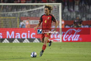 2023-06-17 - Wout Faes of Belgium during the UEFA Euro 2024, European Qualifiers, Group F, football match between Belgium and Austria on June 17, 2023 at King Baudouin Stadium in Brussels, Belgique - FOOTBALL - EURO 2024 - QUALIFYING - BELGIUM V AUSTRIA - UEFA EUROPEAN - SOCCER