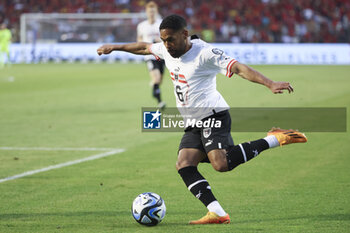2023-06-17 - Phillipp Mwene of Austria during the UEFA Euro 2024, European Qualifiers, Group F, football match between Belgium and Austria on June 17, 2023 at King Baudouin Stadium in Brussels, Belgique - FOOTBALL - EURO 2024 - QUALIFYING - BELGIUM V AUSTRIA - UEFA EUROPEAN - SOCCER