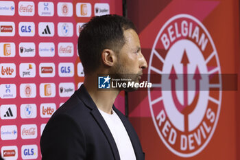 2023-06-17 - Coach of Belgium Domenico Tedesco answers to the media following the UEFA Euro 2024, European Qualifiers, Group F, football match between Belgium and Austria on June 17, 2023 at King Baudouin Stadium in Brussels, Belgique - FOOTBALL - EURO 2024 - QUALIFYING - BELGIUM V AUSTRIA - UEFA EUROPEAN - SOCCER