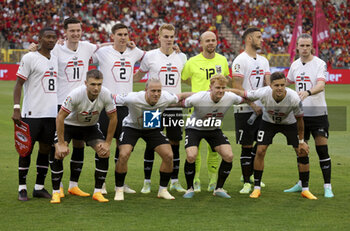 2023-06-17 - Team Austria poses before the UEFA Euro 2024, European Qualifiers, Group F, football match between Belgium and Austria on June 17, 2023 at King Baudouin Stadium in Brussels, Belgique - FOOTBALL - EURO 2024 - QUALIFYING - BELGIUM V AUSTRIA - UEFA EUROPEAN - SOCCER